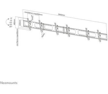 Neomounts by Newstar flatscreen menu board wandsteun