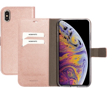Mobiparts Saffiano Wallet Case Apple iPhone XS Max Pink