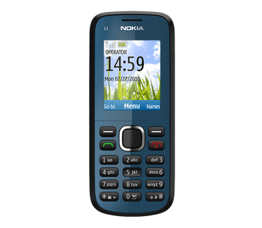 Nokia C 1-02 Blauw