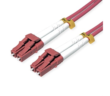 Roline Glasvezelkabel 50/125µm OM4, LC/LC, staal gepantserd, LSOH , violet, 15 m