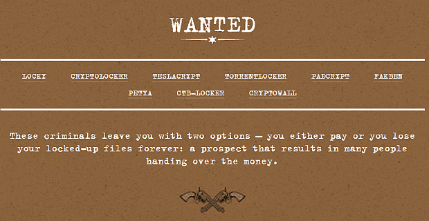 No more ransomware