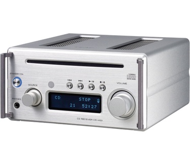 Teac HR-X101-SC Mikro-CD-System (UKW-Tuner, Hi-Res Streaming, CD, Bluetooth, aptX, Zweiwege-Lautsprecher) silber/kirschholzfarben