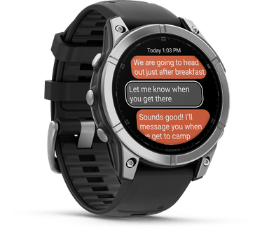 Garmin fēnix E, RVS (Zwart)