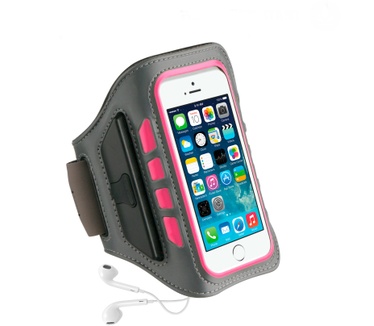 BeHello Universal Sportsarmband LED XL Grey/Pink