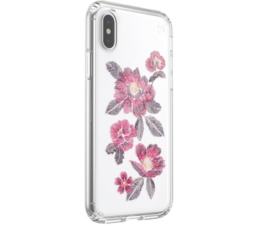 Speck Presidio Clear + Print Apple iPhone X/XS Embroideredfloral Fuchsia/Clear