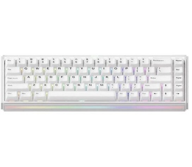 Akko Ray68 HE Wit 65% AstroAim Magnetische Switch 8K Hz Hall Effect Hotswap ARGB Draadloze Gaming Toetsenbord