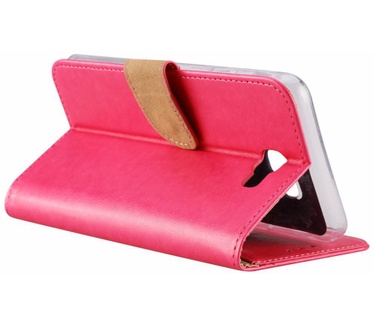 Luxe Lederen Bookcase hoesje voor de Samsung Galaxy J7 Prime 2 - Roze (Samsung Galaxy J7 Prime 2) Roze
