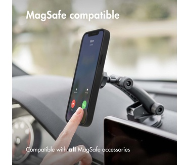 Accezz Leather Backcover met MagSafe iPhone 13 Pro Max - Zwart