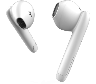 Ryght Nemesis + TrueWireless hoofdtelefoon met touchscreen en automatische verbinding, behuizing met inductieoplader (inductieoplader inbegrepen) wit