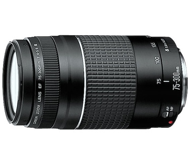 Canon EOS 200D + 18-55mm DC III + 75-300mm DC Zwart