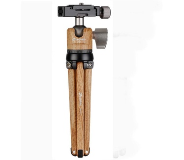Leofoto Pocket Mini Tripod MT-01 + Ballhead LH-25 Wood