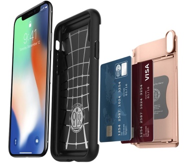 Spigen Apple iPhone X Hoesje Slim Armor CS  Rosé Goud