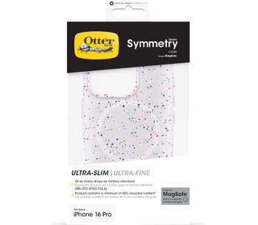 Otterbox Symmetry Series Core voor MagSafe voor iPhone 16 Pro, Sprinkles (iPhone 16 Pro) Wit