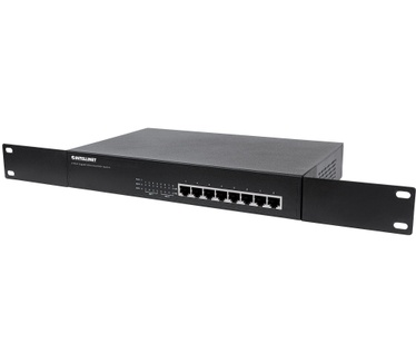Intellinet 8-Port Gigabit Ethernet PoE+ Switch, 8 x PoE ports, IEEE 802.3at/af Power-over-Ethernet (PoE+/PoE), Endspan, Desktop (Euro 2-pin plug)