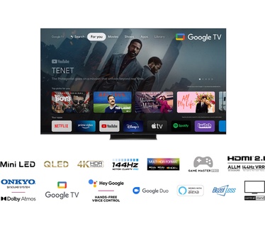 TCL 75C835 Zwart