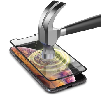 SoSkild iPhone Xs/X Crystal Double Temp. Glass Screen black
