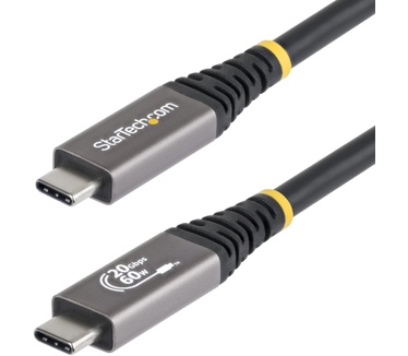 Startech.com 3m USB4 Kabel, 20Gbps, USB-IF Gecertificeerde USB-C Kabel, 60W PD EPR, 4K 120Hz DP 2.1, TPE Mantel, USB Type-C Kabel