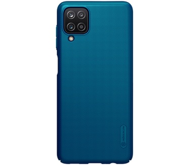 Nillkin Frosted Shield Hard Case - Samsung Galaxy A12 - Blauw Blauw