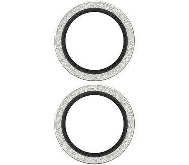 PanzerGlass PanzerGlass® Hoops® Glitter Silver Camera Lens Protector iPhone 17 | iPhone 16 | 16 Plus