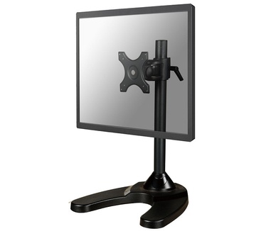 Newstar Tilt/Turn/Rotate Desk Stand for 10-30" Monitor Screen, Height Adjustable - Black