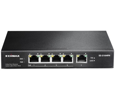 Edimax Switch 5x FE ES-5104PH (5xPOE) retail (ES-5104PH)