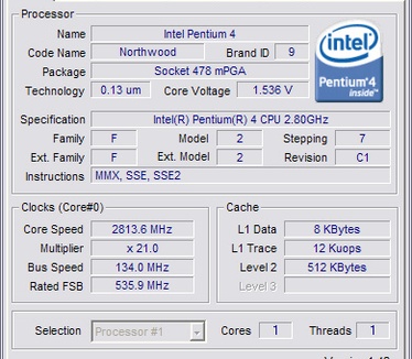 CPU-Z 1.42 screenshot