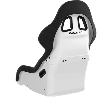 Fanatec ClubSport GT Sim Racing Cockpitstoel – Sterkte en Stijfheid, Vezels Versterkte Behuizing, Gewatteerd Schuim, Ademende Stof, Lendensteun – Wit