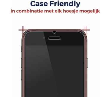 Rosso iPhone 6(S) / 7 / 8 Plus Tempered Glass met Installatietray (iPhone 6(S) Plus, iPhone 7 Plus, iPhone 8 Plus)