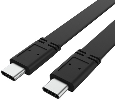 Akasa USB 3.2 Gen 2x2 Type-C to Type-C Cable Zwart