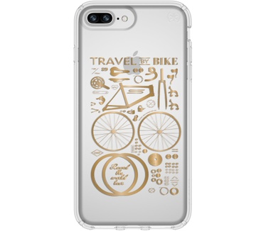 Speck Presidio Clear + Print (Apple iPhone 8 Plus) Transparant