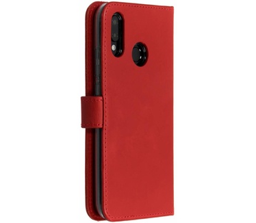 Selencia Echt Lederen Bookcase Huawei P20 Lite