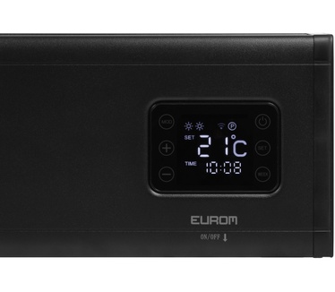 Eurom Alutherm Baseboard 2500 Wi-Fi Zwart