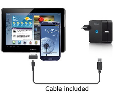 Trust Wall Charger with cable for Samsung Galaxy