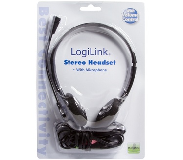 LogiLink Stereo Headset Earphones with Microphone