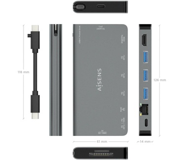 Aisens ASUC-8P015-GR