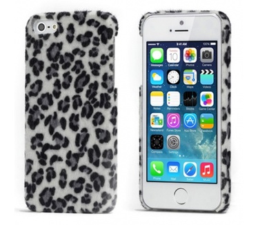 Kees KEES Luipaard Print Pluche Hoesje Apple iPhone 5S
