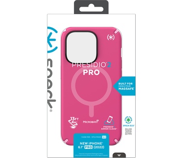 Speck Presidio2 Pro + MS Apple iPhone 14 Pro Digital Pink - with Microban