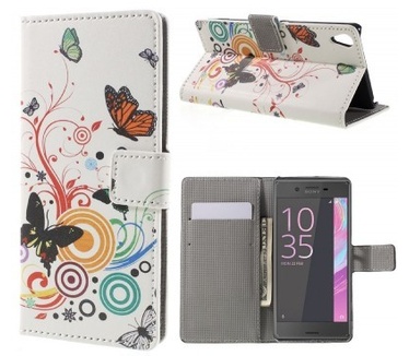 qMust Sony Xperia XA Wallet Case - hoesje met stand - Spring