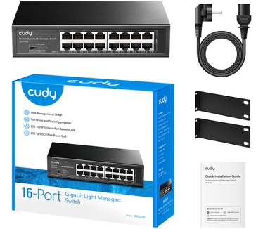 Cudy 16-Port Gigabit Easy-Managed Switch, GS1016E 1.0