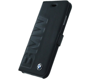 BMW Signature Book Case Leather voor iPhone 7 Plus (5.5") - Zwart Zwart