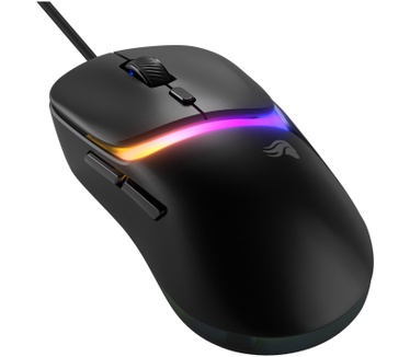 Glorious Glorious Gaming - bekabelde gamingmuis Model D3 - Ultralicht 57 g, optische knoppen met klikrate van 130M, 30K DPI BAMF 3.0-sensor, 750 IPS-tracking, 50G-versnelling, ondersteunt elk griptype - Zwart