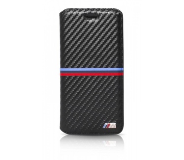 BMW Originele M-Sport Carbon Collection Bookcase hoesje voor de Apple iPhone 6 Plus / 6S Plus - Zwart  Zwart