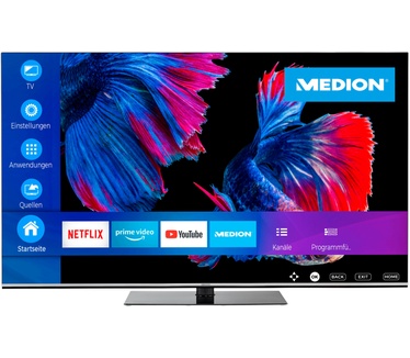 Medion MEDION LIFE X16523 OLED Smart-TV | 163,9 cm (65 inch) Ultra HD Display | HDR | Dolby Vision | Dolby Atmos | Micro Dimming | MEMC | 100 Hz | PVR ready | Netflix | Amazon Prime Video | Bluetooth | DTS HD | HD Triple Tuner | CI+