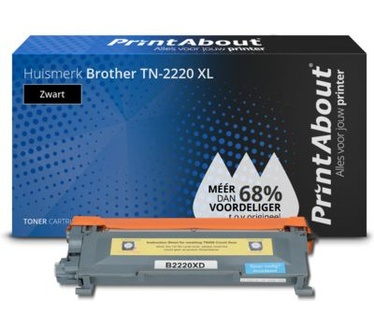 PrintAbout Huismerk Brother TN-2220 XL Toner Zwart Extra hoge capaciteit