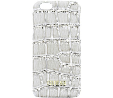 Guess Croco PU Leather Hard Case - Apple iPhone 6(S) 4,7" - Beige Beige