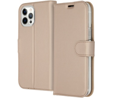 Accezz Wallet Softcase Booktype (iPhone 12 Pro Max) Goud