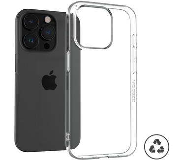 Accezz 100% Recycled Clear Backcover iPhone 15 Pro - Transparant