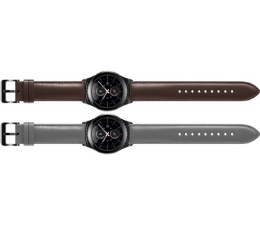 Samsung Gear S2 Classic Leather Strap Armband Grijs(Gear S2 Classic)