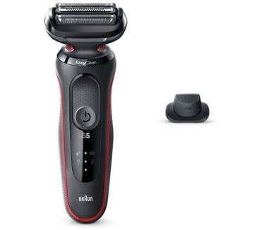 Braun Series 5 50-R1200s Elektrisch Scheerapparaat Met Precisietrimmer, Rood