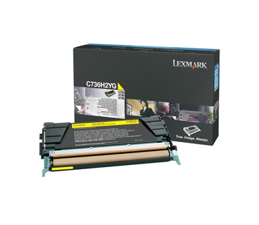 Lexmark C736, X736, X738 10K gele tonercartridge